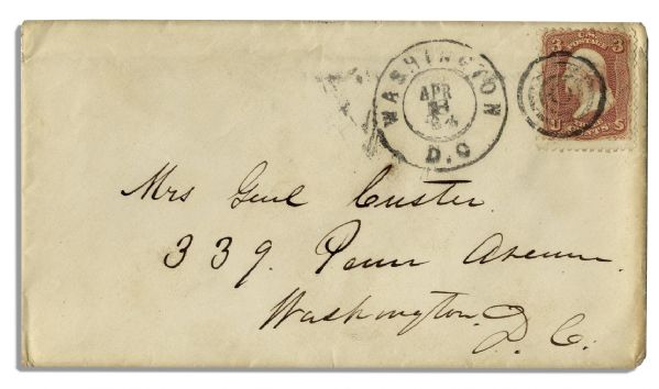George Custer Signed Envelope