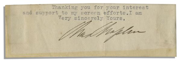 Charlie Chaplin Signature