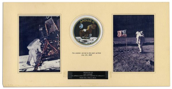 Jack Swigert's Own Official NASA Apollo 11 Patch Flown to the Lunar Surface