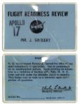Jack Swigerts Apollo 17 Flight Readiness Review Badge