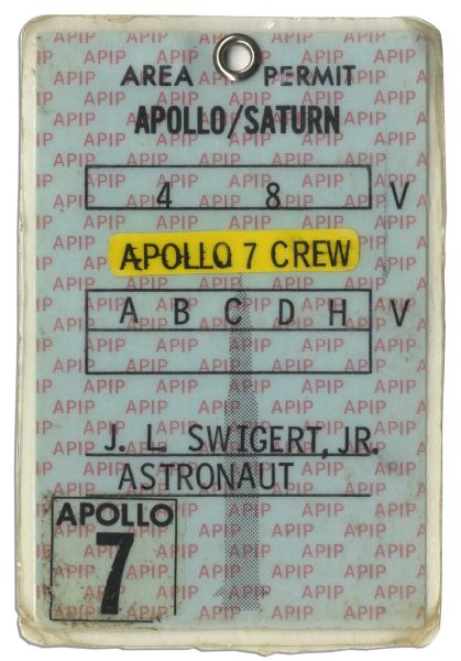 Jack Swigert's Apollo 7 Crew Badge