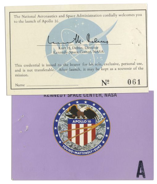 Jack Swigert's Own Ticket to The Launch of Apollo 16