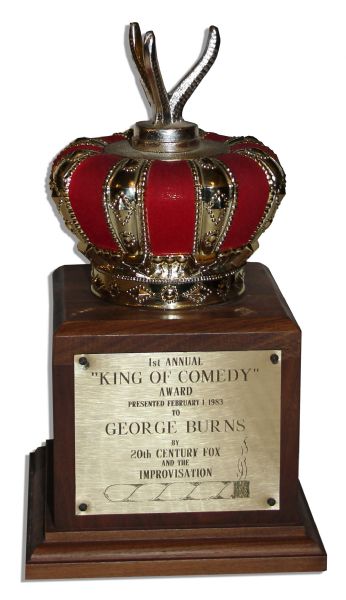George Burns' ''King of Comedy'' Award Trophy