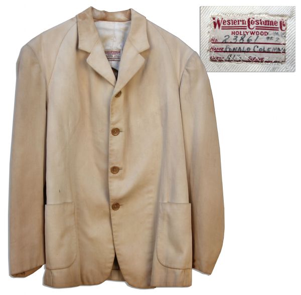 Ronald Coleman Wardrobe From ''Condemned'' -- Jacket by Western Costume