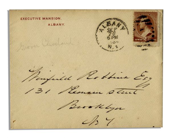 Grover Cleveland Autograph Letter Signed as Governor of New York & Democratic Candidate For President