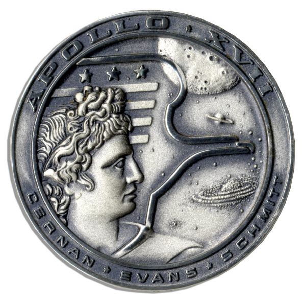 Jack Swigert's Personally Owned Apollo 17 Unflown Robbins Medal, Serial Number 229