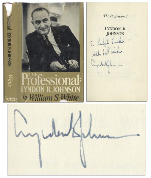 Lyndon B. Johnson Signed First Edition of ''The Vantage Point''