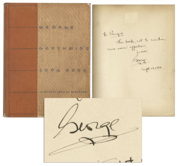 George Gershwin Song Book Signed
