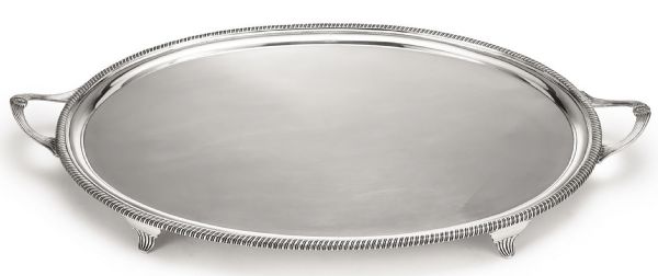 Silver Tray in The King George III Style by Robert Cattle & James Barber From 1809
