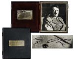 Scarce Hitler Signed Photo -- Photo Taken by Heinrich Hoffmann Is Encapsulated in a Case Belonging to German Aviator Nazi Flugkapitan Hanna Reitsch