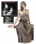 Jessica Lange King Kong Costume -- With Mannequin & a Giant Framed Movie Still Photograph Measuring 35 x 29.5