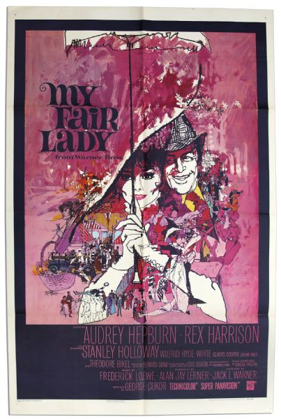 Original Warner Brothers ''My Fair Lady'' Promotional Release Poster