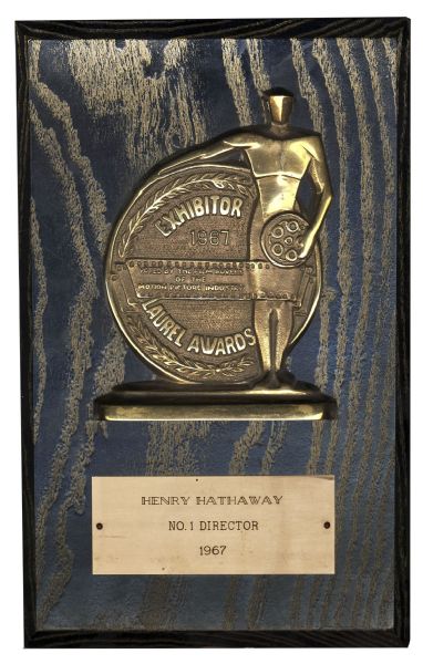 Hollywood Golden Age Director Henry Hathaway's Laurel Award From 1967