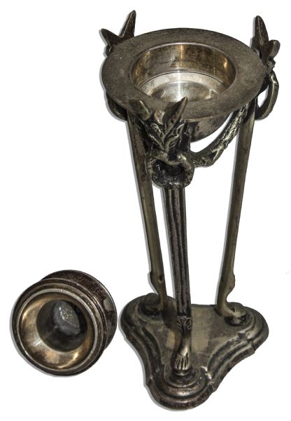 Marlene Dietrich Personally Owned Silver-Plated Cassoulet Candlestick
