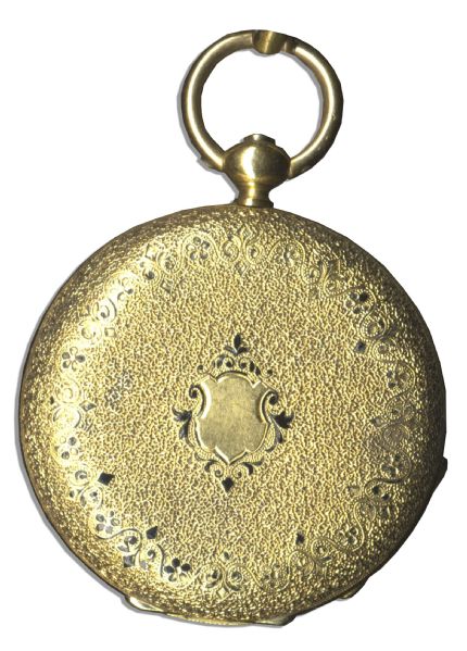 Actress Sydna Scott Thor Personally Owned 18K Gold Swiss Pendant Watch -- Gifted to Her by a Swedish Royal