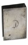 Marlene Dietrich Personally Owned D Silver-Plated Match Box