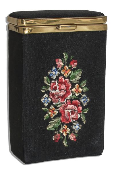 Marlene Dietrich Personally Owned Silk Cigarette Pack Case