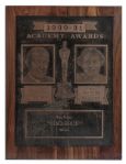 Large Winners Plaque from The 4th Academy Awards That Hung in Graumans Chinese Theatre -- Measures 23 x 30