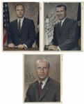 Apollo 12 Astronaut 8 x 10 Photos Signed -- Richard Gordon, Pete Conrad, Alan L. Bean -- All 3 Photos Are Dedicated to Apollo 13 Pilot Jack Swigert, From His Personal Collection