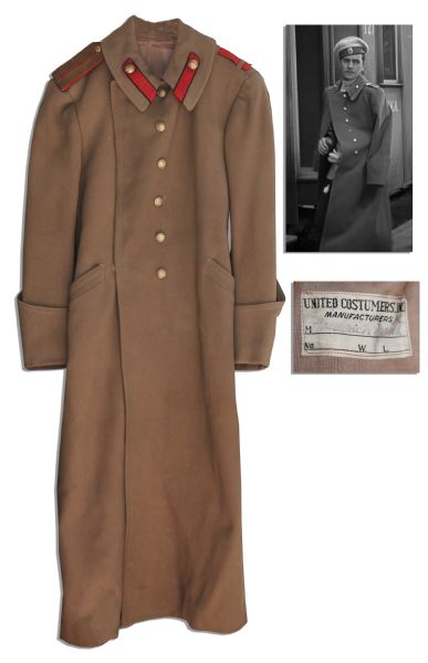 Fredric March Wool Russian Army Coat From ''We Live Again''