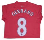 Liverpool's Steven Gerrard Match Worn Shirt Signed by 17 Footballers
