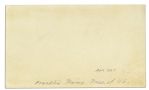 Franklin Pierce Signature