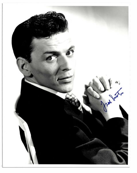 11'' x 14'' Glossy Signed Photo of Young Heart Throb Frank Sinatra 