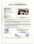 Outstanding 10'' x 8'' Joe DiMaggio and Ted Williams Signed Photo Display -- Large, Bold Signatures -- With JSA COA