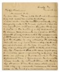 Lincoln Assassination Letter -- From Policeman Who Hunted Conspirators -- ''...you, an officer of the government...were a boarder in the Surratt house and on intimate terms with that family...''