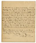 Lincoln Assassination Letter -- From Policeman Who Hunted Conspirators -- ''...you, an officer of the government...were a boarder in the Surratt house and on intimate terms with that family...''