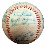 World Champion New York Yankees 1961 Team-Signed Ball -- Roger Maris, Yogi Berra, Tony Kubek and More -- With PSA/DNA COA