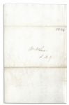 1825 Invitation to Dinner at James Monroe's White House -- Given to John McLean