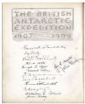 Signed First Edition of ''The Antarctic Book. Winter Quarters 1907-1909'' -- One of Only 300 Printed, Signed by All 16 Members of Shackleton's Shore Party