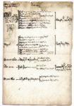 King Henry VII Signs & Annotates an Accounting of Real Estate Confiscated From His Knights -- Evidence of the Property Taking for Which Henry VII Was Known