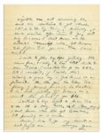 Dwight Eisenhower Autograph Letter Signed During WWII -- ''...Yesterday and today have been hard ones on me...I get so I have no thought except crawling off in a corner + keeping still...''