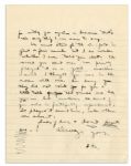Eisenhower WWII Letter to His Wife -- ''...I'm prouder of you every time someone brings me news of the way you...brush off the chance to indulge in cheap publicity. You are a thorobred...''