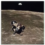 Neil Armstrong Signed Photo & Signed Program From National Geographic's 1970 Hubbard Medal Ceremony -- Fantastic Lot of Two Signatures by the Elusive Astronaut