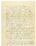 General Dwight Eisenhower WWII Autograph Letter Signed to His Wife, Mamie -- ''...if there were no problems -- and no argument -- wars would be easy to conduct...''