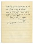 General Dwight Eisenhower WWII Autograph Letter Signed to His Wife, Mamie -- ''...if there were no problems -- and no argument -- wars would be easy to conduct...''