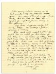 Dwight Eisenhower WWII ALS -- ''...a war zone does funny things to people. It is no light matter to approve sentences that ruin not one, but several lives...'' -- Envelope Also Signed by Ike
