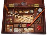 Civil War Era Sewing Box Likely Used in the War -- With Supplies Inside