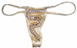 Actress Stacy Keibler's Gold-Studded Bikini -- Worn in a WWE Magazine Shoot -- Includes Signed Centerfold Photo From the Magazine of Keibler in the Bikini & COA Signed by the Star