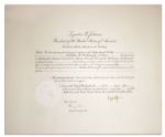 Lyndon B. Johnson 24.5'' x 20.5'' Document Signed as President in 1964 -- With PSA/DNA COA