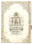 King George V Cabinet Photo Signed as the 26 Year-Old Prince of Wales -- ''George / 1891''