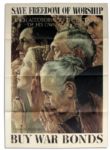 Norman Rockwell's Original 1943 ''Four Freedoms'' Poster Set