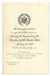 Congressional Version of The Invitation & Program For The 1949 Presidential Inauguration of Harry S. Truman