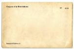 Congressional Version of The Invitation & Program For The 1949 Presidential Inauguration of Harry S. Truman