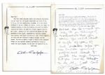 Two Al Capp Letters Signed to an Aspiring Artist Fan -- ...get a good anatomy book (art anatomy) and master the construction of the figure...
