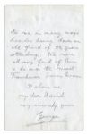 King George V Autograph Letter Signed -- ''...he was the nicest Frenchman I ever knew...''