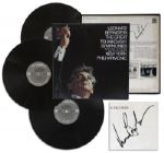 Leonard Bernstein Signed LP Record Set